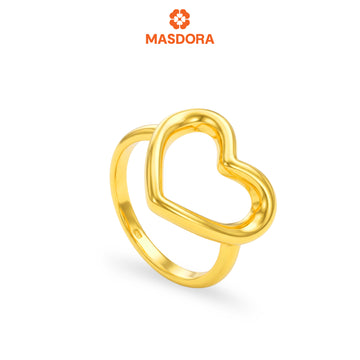 MASDORA 916 Gold Ring Rings Cincin Emas ~ HG Pleasant Sincero Love (EMAS 916/22K)