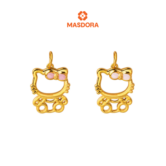 MASDORA 999 Gold Pendant Loket Emas ~ Hello Kitten (EMAS 999/24K)