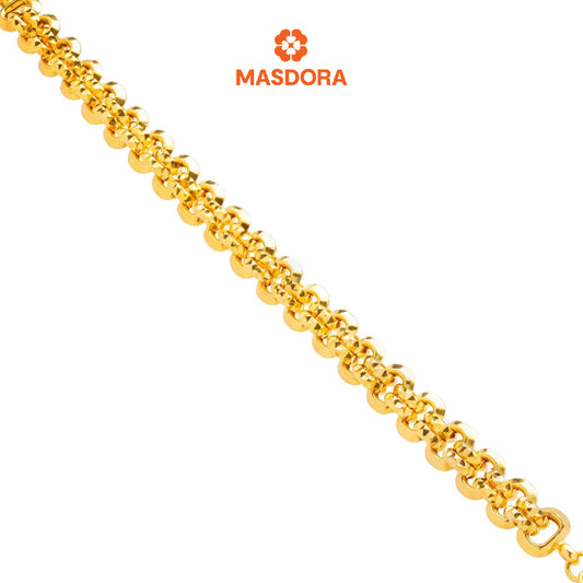 MASDORA 916 Gold Bracelet Rantai Tangan Emas ~ Sweet Amore 1L (EMAS 916/22K)