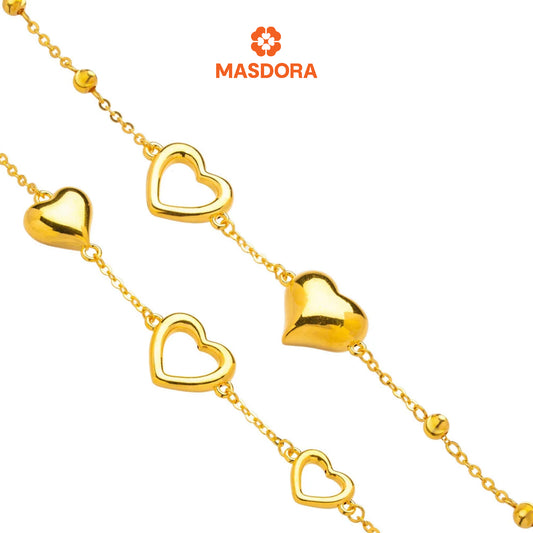 MASDORA 916 Gold Bracelet Rantai Tangan Emas ~ HG Pleasant Fluffy Sincero (EMAS 916/22K)