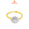 MASDORA 916 Gold Ring Rings Cincin Emas ~ Duotone Diamond Bloom (EMAS 916/22K)