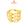 MASDORA 916 Gold Ring Rings Cincin Emas ~ Golden Triple Ripple  (EMAS 916/22K)