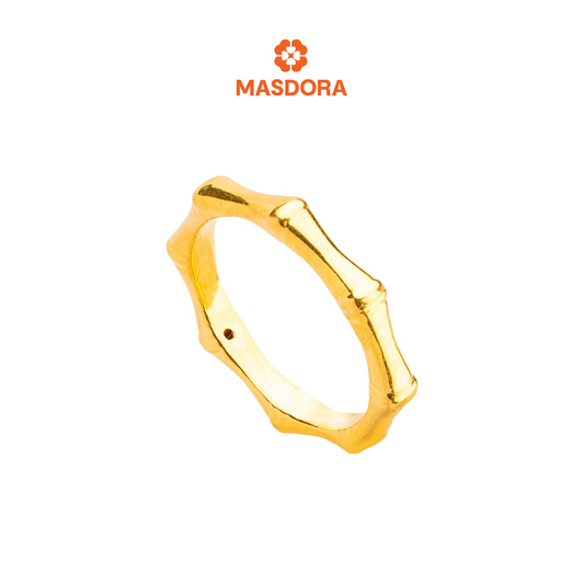 MASDORA 916 Gold Ring Rings Cincin Emas ~ HG Golden Sharp Bamboo (EMAS 916/22K)