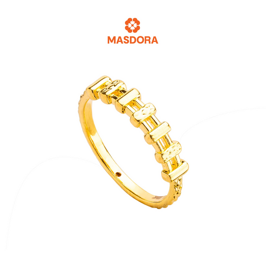 MASDORA 916 Gold Ring Rings Cincin Emas ~ HG Golden Rail Cutting (EMAS 916/22K)
