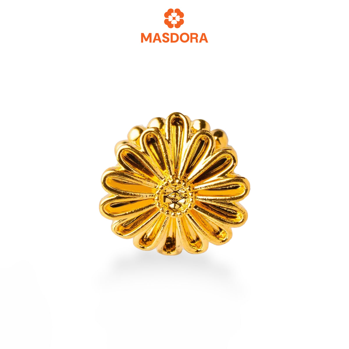 MASDORA 916 Gold Beads Bead Emas ~ HG Golden Plain Dangle Daisy (EMAS 916/22K)