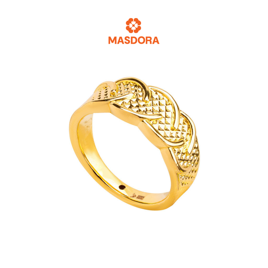 MASDORA 916 Gold Ring Rings Cincin Emas ~ HG Mini Classic Twine (EMAS 916/22K)