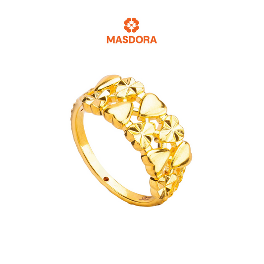 MASDORA 916 Gold Ring Rings Cincin Emas ~ HG Lots Of Love (EMAS 916/22K)