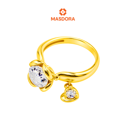 MASDORA 916 Gold Ring Rings Cincin Emas ~ Mini Love Gantung (EMAS 916/22K)