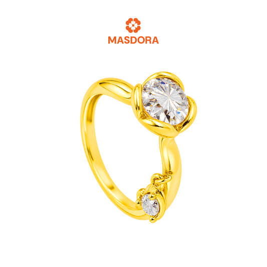 MASDORA 916 Gold Ring Rings Cincin Emas ~ Mini Love Gantung (EMAS 916/22K)