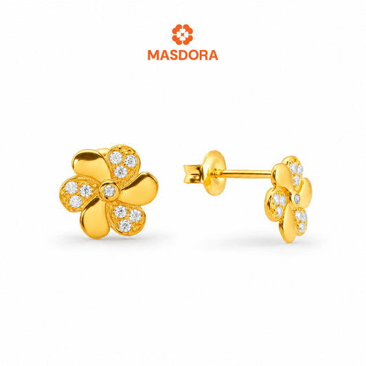 MASDORA 916 Gold Earrings Earring Subang Emas ~ Sparkling Edition (EMAS 916/22K)