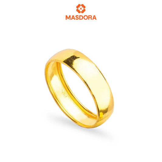 MASDORA 916 Gold Ring Rings Cincin Emas ~ CBR Golden Plain (6mm) (EMAS 916/22K)