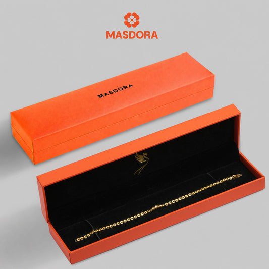 MASDORA 916 Gold Bracelet Rantai Tangan Emas ~ Shining Sauh Mini Disco Cutting Balls (EMAS 916/22K)
