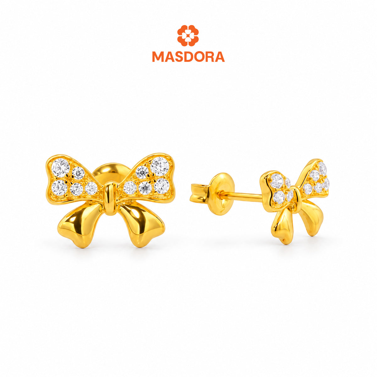 MASDORA 916 Gold Earrings Earring Subang Emas ~ Sparkling Edition (EMAS 916/22K)