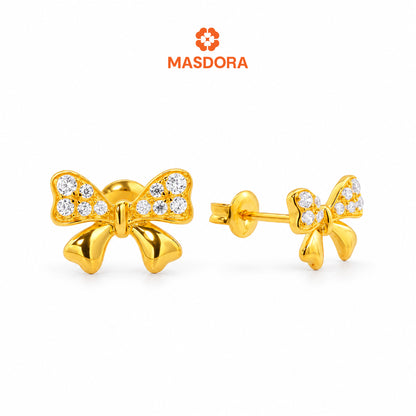 MASDORA 916 Gold Earrings Earring Subang Emas ~ Sparkling Edition (EMAS 916/22K)