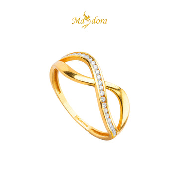 MASDORA 916 Gold Ring Rings Cincin Emas ~ Emirates Star Sparkling Infinity (EMAS 916/22K)