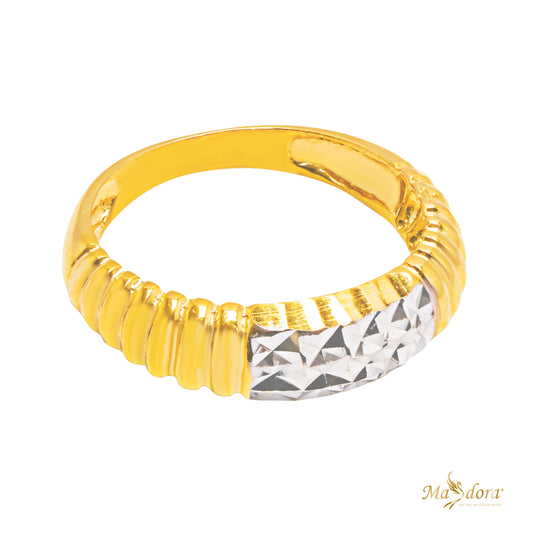 MASDORA Inspired Diamond Cut Ring (2c) Emas 916