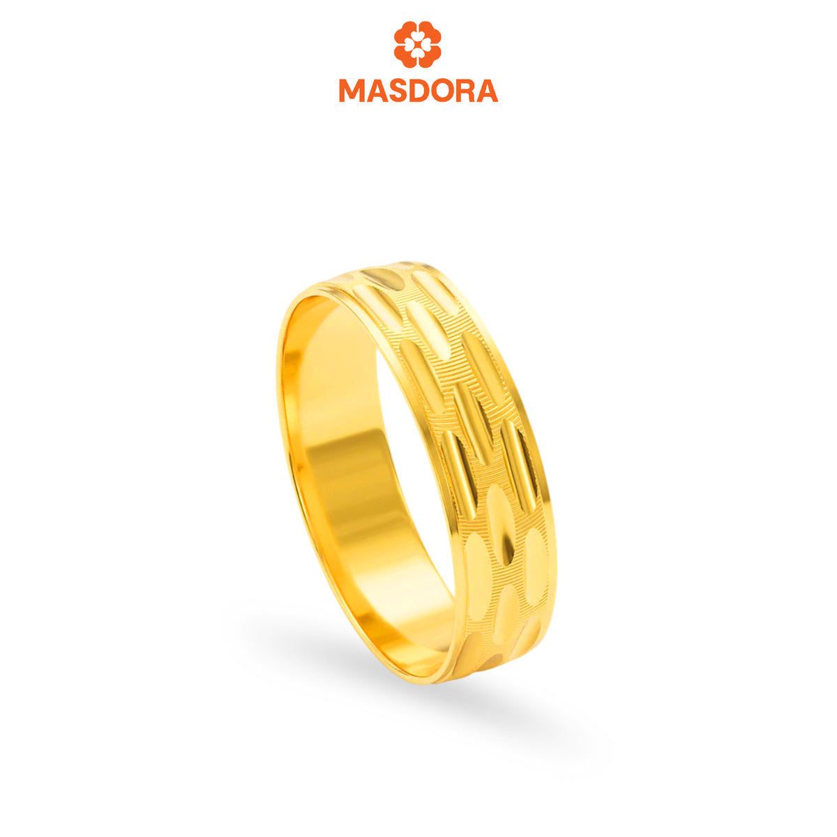 MASDORA 916 Gold Ring Rings Cincin Emas ~ CBR Golden Fashioned Carve (EMAS 916/22K)