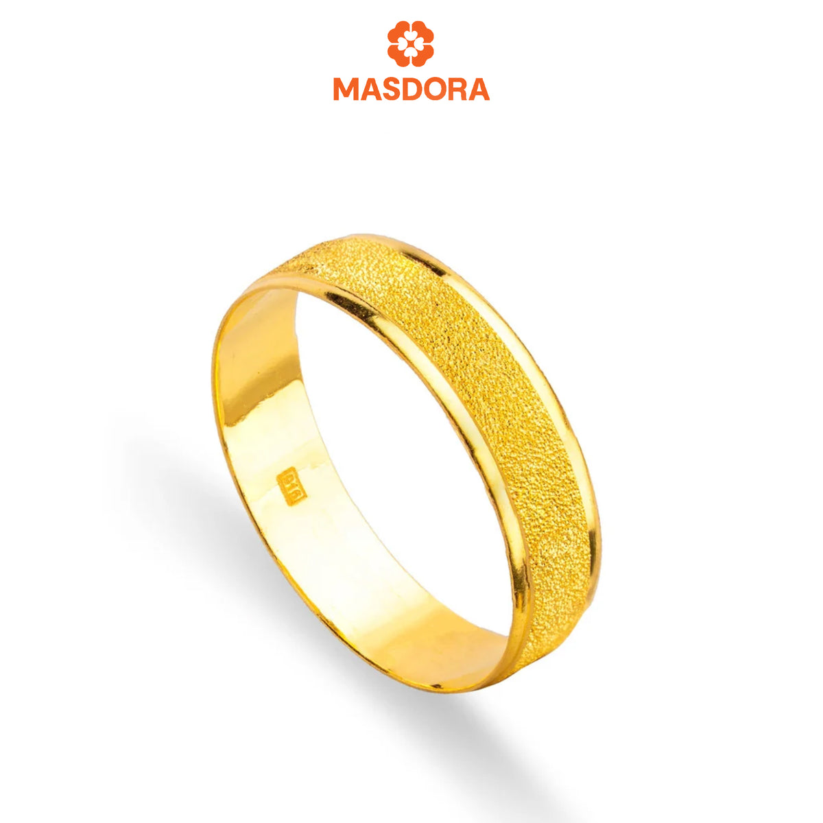 MASDORA 916 Gold Ring Rings Cincin Emas ~ CBR Golden Sandy Glitz (EMAS 916/22K)