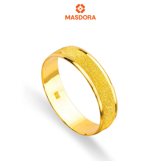 MASDORA 916 Gold Ring Rings Cincin Emas ~ CBR Golden Sandy Glitz (EMAS 916/22K)