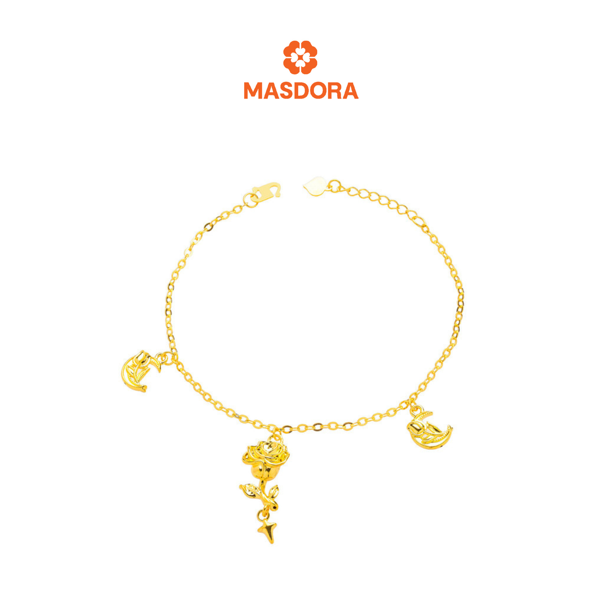 MASDORA 916 Gold Bracelet Rantai Tangan Emas ~ HG Vast Rose Sonata  (EMAS 916/22K)