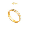 MASDORA 916 Gold Ring Rings Cincin Emas ~ Shiny Diamond Cutting Band STM (EMAS 916/22K)