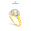 MASDORA 916 Gold Ring Rings Cincin Emas ~ Heart Cut Engagementt (EMAS 916/22K)