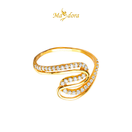 MASDORA 916 Gold Ring Rings Cincin Emas ~ Sparkling Fancy Tranz (EMAS 916/22K)