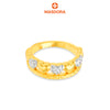 MASDORA 916 Gold Ring Rings Cincin Emas ~ HG Duotone Half Diamond Hearts (EMAS 916/22K)