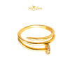 MASDORA 916 Gold Ring Rings Cincin Emas ~ Sparkling Layered Nail (EMAS 916/22K)