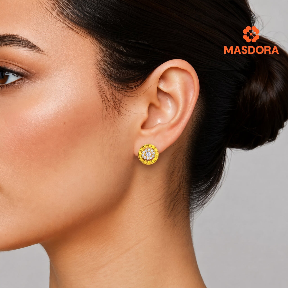 MASDORA 916 Gold Earrings Earring Subang Emas ~ Sparkling Edition (EMAS 916/22K)