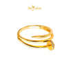 MASDORA 916 Gold Ring Rings Cincin Emas ~ Sparkling Layered Nail (EMAS 916/22K)