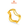 MASDORA 916 Ring Rings Cincin ~ High Polished Golden Swirl (EMAS 916/22K)