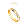 MASDORA 916 Gold Ring Rings Cincin Emas ~ Shiny Diamond Cutting Band STM (EMAS 916/22K)