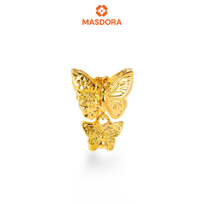 MASDORA 916 Gold Beads Bead Emas ~ HG Flora Flappy Butterfly (EMAS 916/22K)