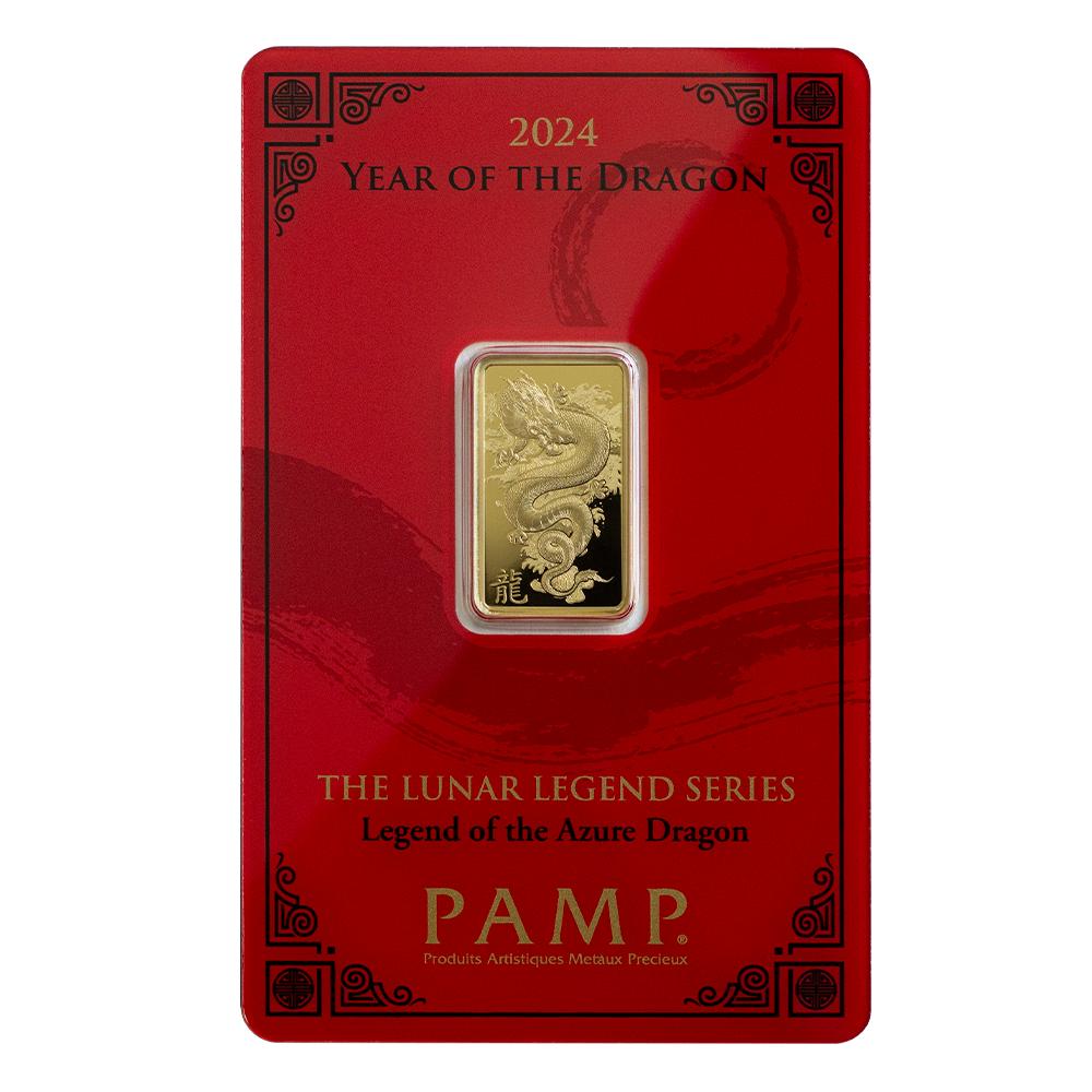 MASDORA X PAMP Suisse Lunar Dragon Gold Minted Bar - 5g (Emas 999.9)