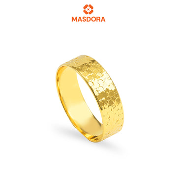 MASDORA 916 Gold Ring Rings Cincin Emas ~ Golden Glitz (EMAS 916/22K)