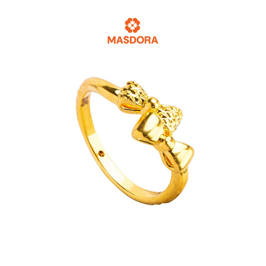[ASSORTED DESIGNS] MASDORA 916 Gold Ring Rings Cincin Emas ~ Bow Collection (EMAS 916/22K)