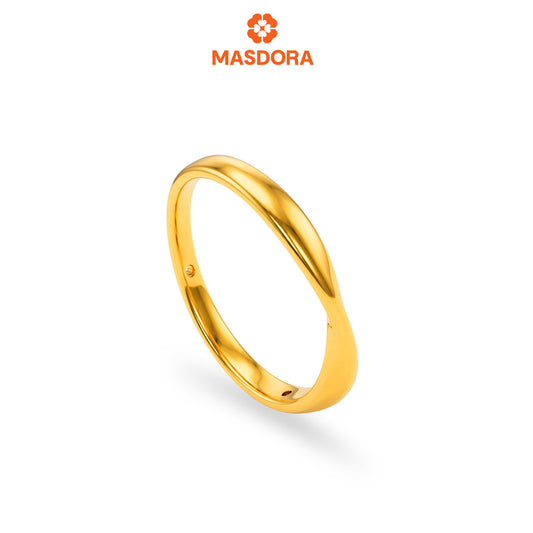 MASDORA 916 Gold Ring Rings Cincin Emas ~ HG Golden Basic Mobius (EMAS 916/22K)