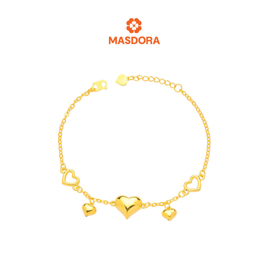 MASDORA 916 Gold Bracelet Rantai Tangan Emas ~ HG Fluffy Sincero Clan (EMAS 916/22K)