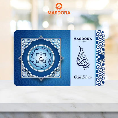 MASDORA 999.9 Gold Signature 5 Dinar (21.25GM) Signature Series (EMAS 999.9/24K)