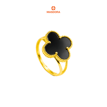 MASDORA 916 Gold Ring Emas ~ Clover - XL  (EMAS 916/22K)