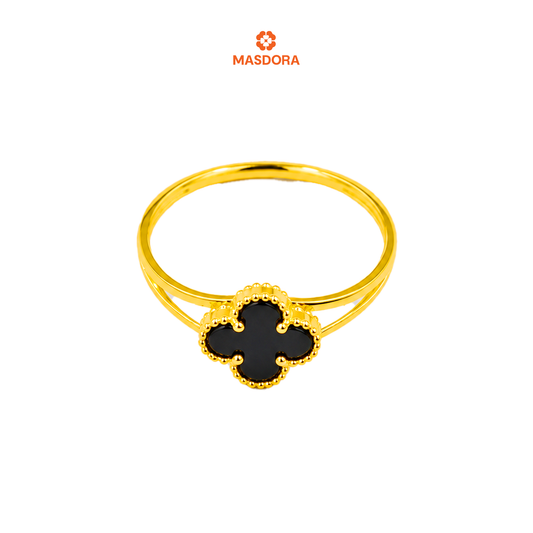 MASDORA 916 Gold Ring Emas ~ Clover - S (EMAS 916/22K)