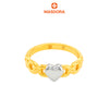 MASDORA 916 Gold Ring Rings Cincin Emas ~ HG Duotone Solid Heart Chain (EMAS 916/22K)