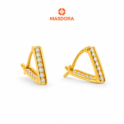 MASDORA 916 Gold Earrings Earring Subang Emas ~ Sparkling Edition (EMAS 916/22K)