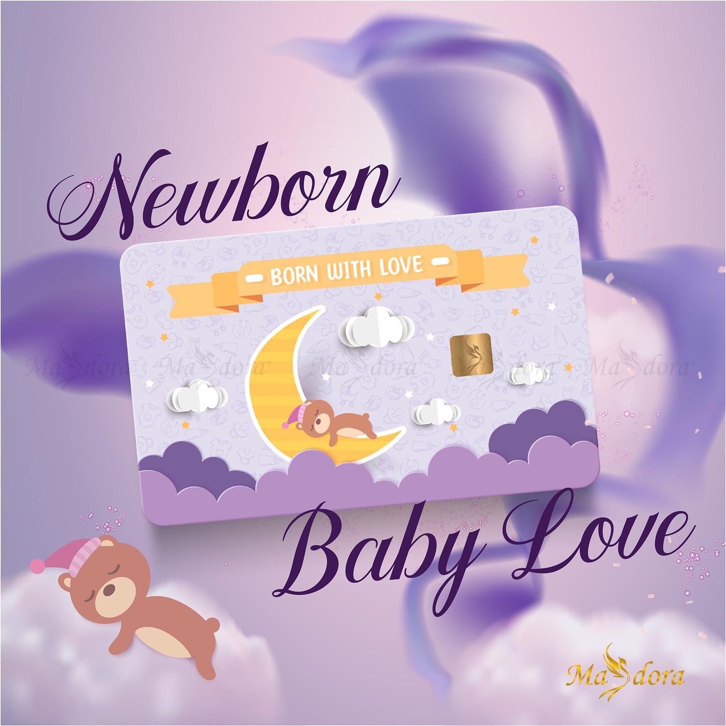 Masdora Newborn Baby Love Gold Bar ( Emas 999.9 )