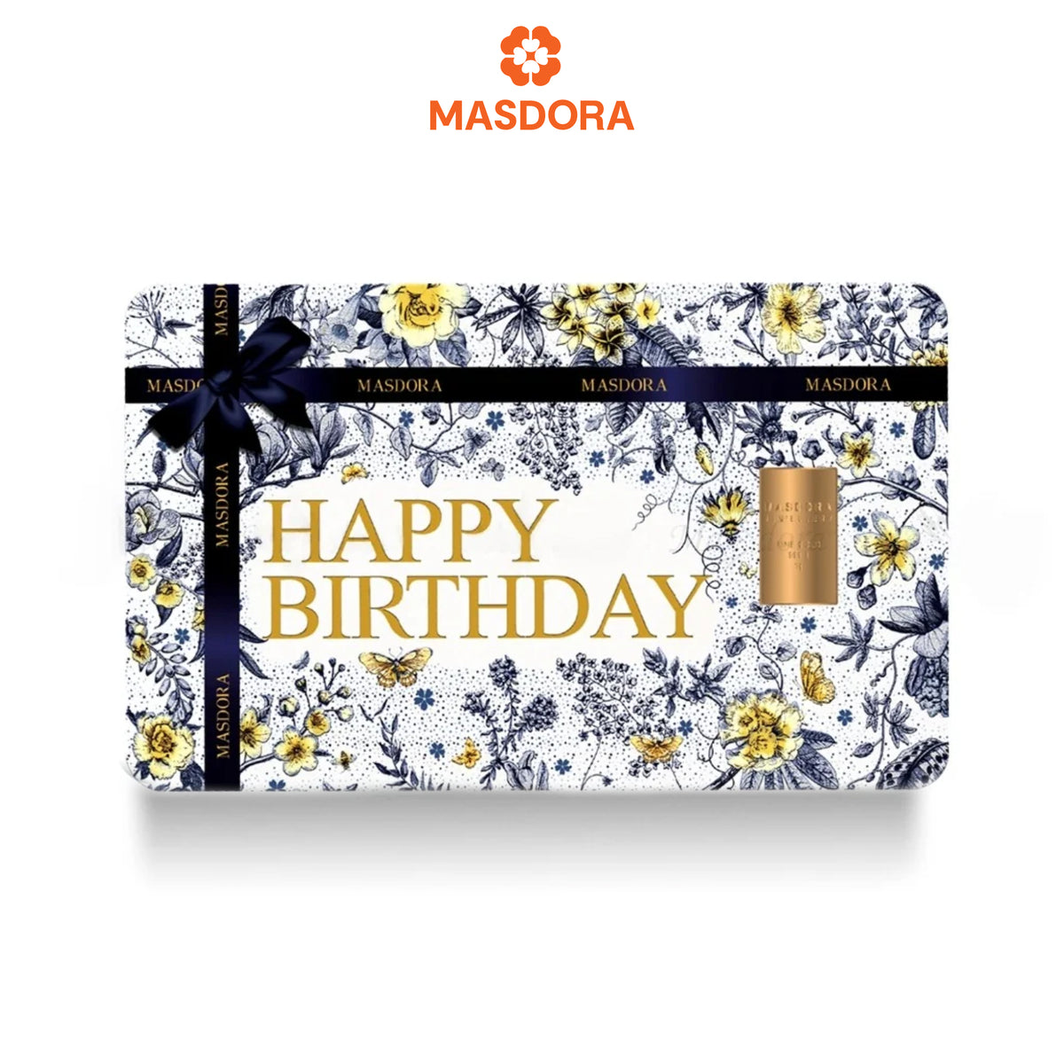 MASDORA 999.9 Gold Bar 1.00GM Gift Series ~ Happy Birthday 1 (EMAS 999.9/24K)