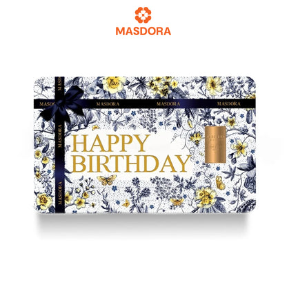 MASDORA 999.9 Gold Bar 1.00GM Gift Series ~ Happy Birthday 1 (EMAS 999.9/24K)