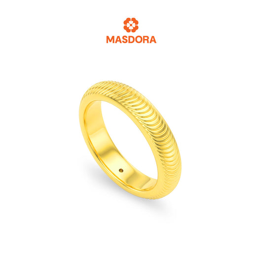 MASDORA 916 Gold Ring Rings Cincin Emas ~ HG Golden Quern Band (EMAS 916/22K)
