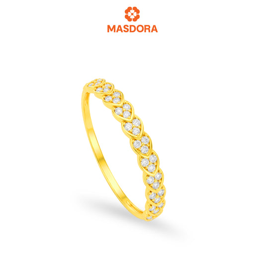 MASDORA 916 Gold Ring Rings Cincin Emas ~ Shiny Simple Band (EMAS 916/22K)