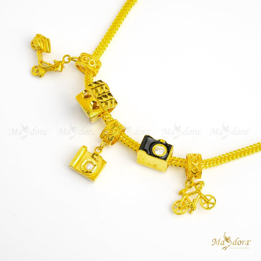 Masdora Charms Beads Emas 916 ~ Exclusive Life Series (916 Gold)